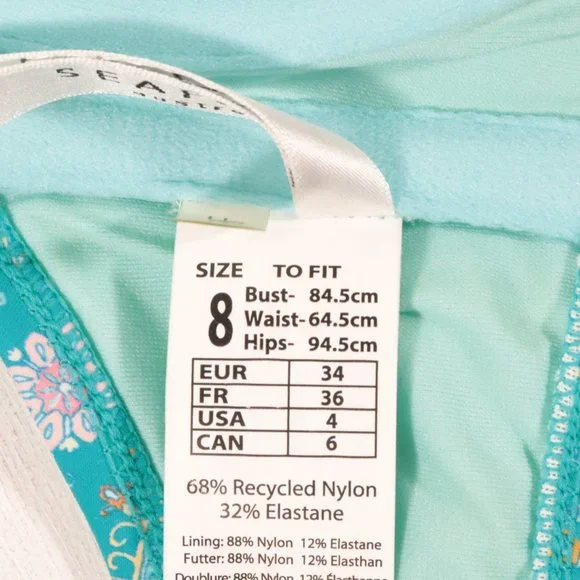 NWT Seafolly Inka Gypsy F Cup Halter Bralette Bikini Top - Picture 11 of 13